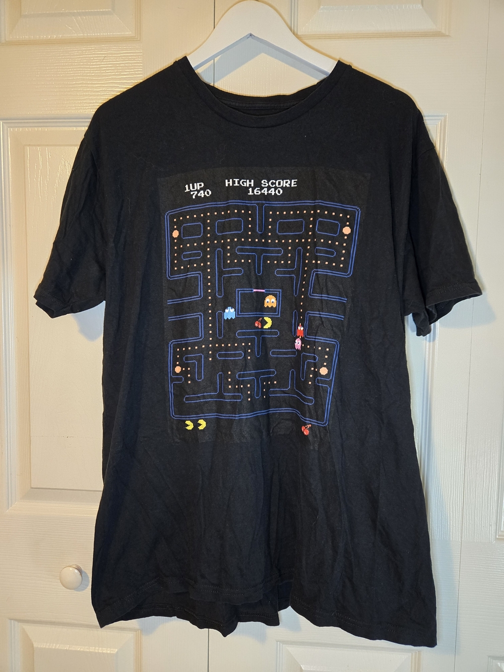 Bandai Namco Pac-Man Men’s XL Black Arcade Maze Graphic T-Shirt